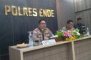 Kapolres Ende, AKBP.. Yudhi Franata, S.I.K.,M.H., M.Tr  didampingi Kasat Intelkam Polres Ende, AKP. Markus Frederiko Sega Wangge (Foto: Mateus Bheri/SP)
