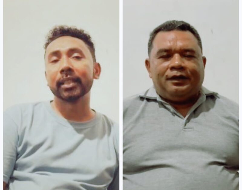 Ketua Panitia, Yohanes Borgias Riga (kiri) dan Camat Wewaria, Fidelis Bella (kanan) (Foto: Mateus Bheri/SP)