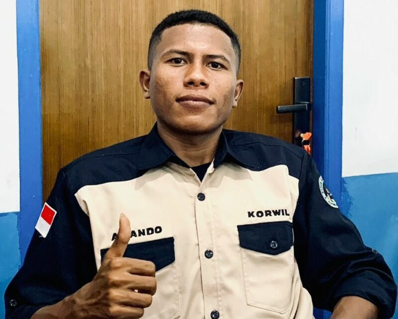 Koordinator Wilayah Badan Gizi Nasional Kabupaten Ende, Aliando Djogo (Foto: Mateus Bheri/SP)