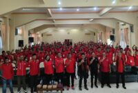 Sesi Foto bersama antara DPP, DPD, DPC, dan PAC dalam kegiatan Musancab dan Pendidikan Politik bagi pengurus PAC se-Kab. Ende (Foto: Mateus Bheri/SP)