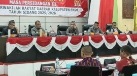 Rapat Paripurna IV Masa Persidangan III DPRD Kabupaten Ende (Foto: Mateus Bheri/SP)