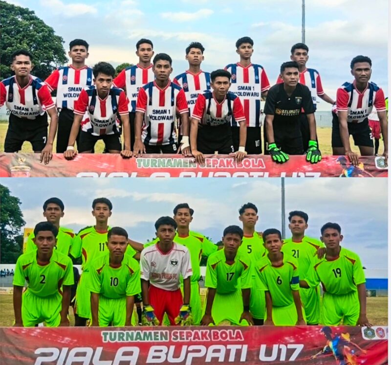 Laga perdana antara SMANSA Wolowaru vs SMAK St. Petrus (Foto: Mateus Bheri/SP)