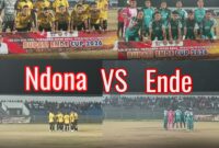 Partai Semifinal Antara Kecamatan Ndona vs Kecamatan Ende (Foto: Mateus Bheri/SP)