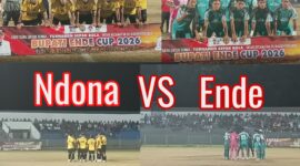 Partai Semifinal Antara Kecamatan Ndona vs Kecamatan Ende (Foto: Mateus Bheri/SP)