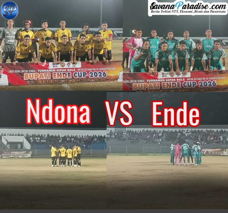 Partai Semifinal Antara Kecamatan Ndona vs Kecamatan Ende (Foto: Mateus Bheri/SP)