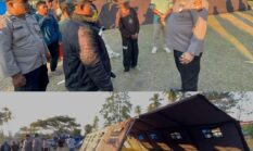 Polres Ende Dirikan Tenda Darurat dan Kawal Bantuan Presiden Untuk Korban Bencana Gempa Flores