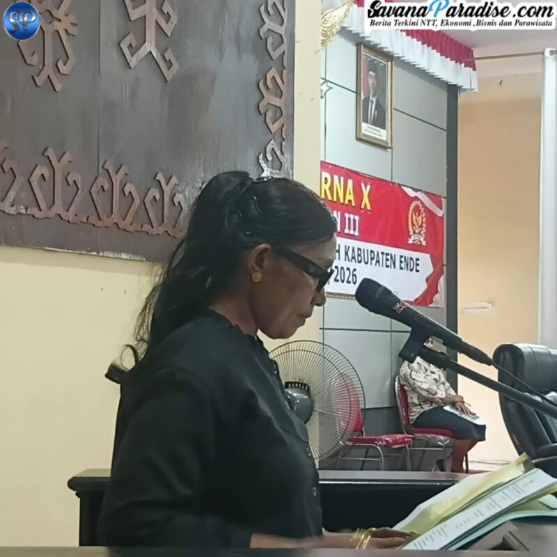 Ketua Fraksi Golkar DPRD Kabupaten Ende, Margaretha Sigasare (Foto: Mateus Bheri/SP)
