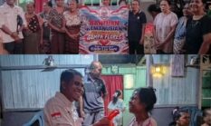 Peduli Gempa Flores; Diaspora Ende Lio Sare Kutai Timur Kaltim Salurkan Bantuan Bagi Lansia di Ende