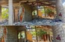 Salah satu rumah warga di Desa Mukusaki, Kabupeten Ende Rusak Berat Akibat Gempa Bumi (Foto: Mateus Bheri/SP)
