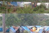 Posko Pengungsian Terpusat di Dusun Nioniba, Desa Kebirangga, Kecamatan Maukaro, Kabupaten Ende masih di tempati warga (Foto: Mateus Bheri/SP)