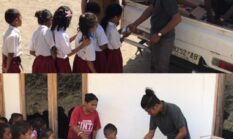 Diaspora Ende Lio Sare Kutai Timur Kaltim Bagikan Susu Kotak dan Makanan Ringan Untuk Anak TK Serta SD