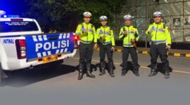 Personil Satuan Lalu Lintas (Satlantas) Polres Ende (Foto; Mateus Bheri/SP)