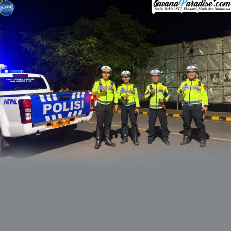Personil Satuan Lalu Lintas (Satlantas) Polres Ende (Foto; Mateus Bheri/SP)