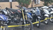 Polres Ende Aman Lima Motor yang melakukan aksi balapan liar (Foto: Mateus Bheri/SP)
